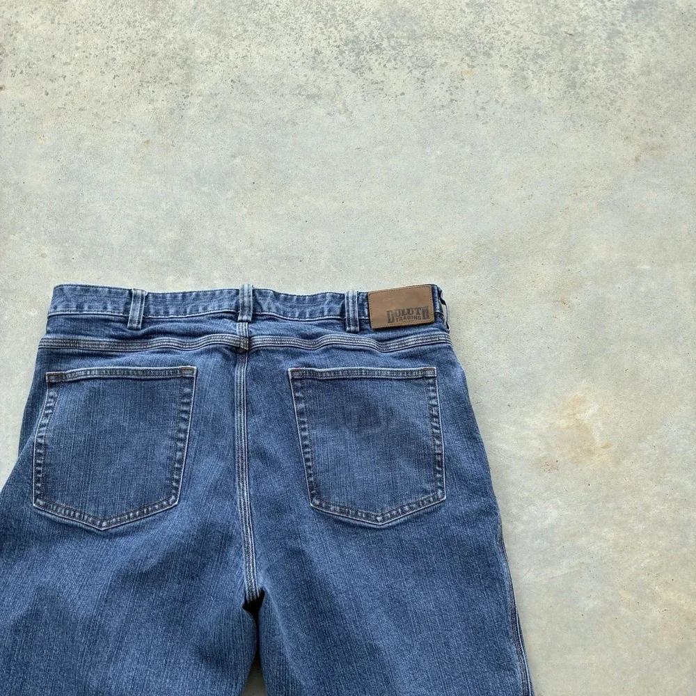 Duluth Trading Co Jeans Men's 38x32 Flex Ballroom Denim Blue Jeans Workwear - Picture 4 of 7